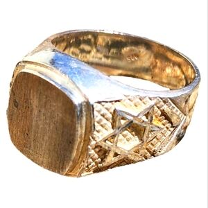 Vintage sterling silver ring size 9.5 with the Star of David unisex jewe…